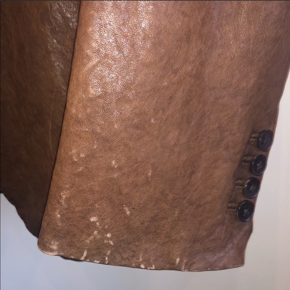 THEORY LEATHER SPORT COAT/BLAZER - Picture 8 of 11